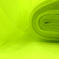 Фатин средней жесткости "Неоновый желто- зеленый" отрез 1.05 м