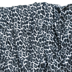 Бифлекс принт "Леопард" на белом отрез 0.66 м