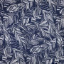 ВППер02 - Вискоза принт "Листья на Темно-синем"
