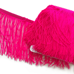 Бахрома Luxe "Розовый неон" 15 см